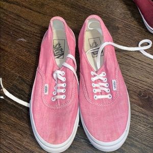 Pink canvas Vans